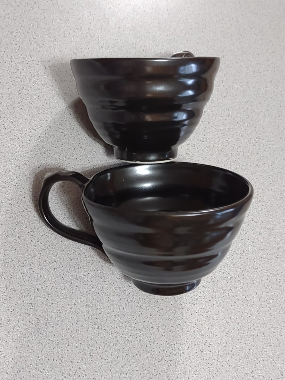 Funky Black Coffee Cup Lot